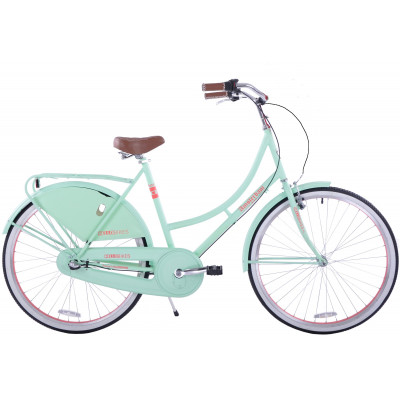 Mestský retro bicykel Hello Bikes AMSTERDAM 28" 3-prevodový zelený